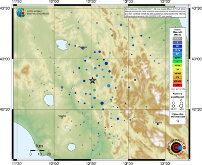 Risentimento macrosismico MCS