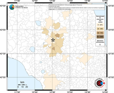Mappa territorio comunale con almeno 3 questionari