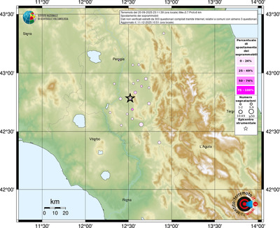 Mappa comuni con almeno 3 questionari