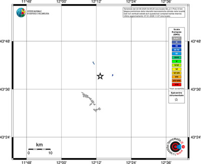Mappa EMS - territori località