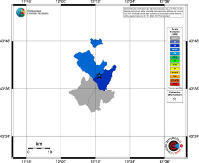 Mappa EMS - territori comuni