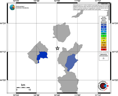 Mappa MCS - territori comuni