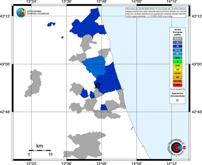 Mappa EMS - territori comuni