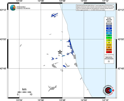 Mappa MCS - territori località