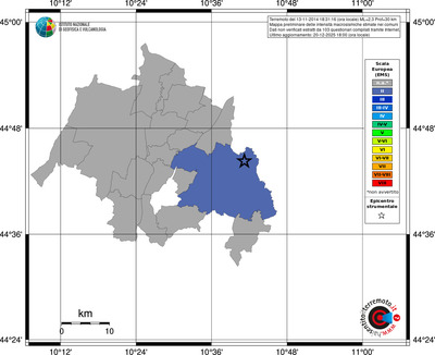 Mappa EMS - territori comuni