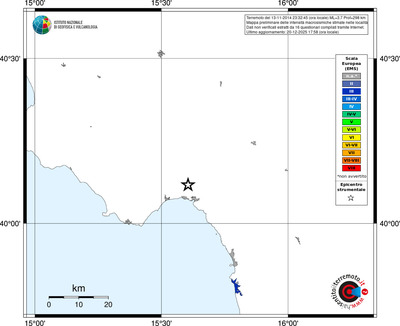Mappa EMS - territori località