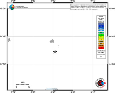 Mappa EMS - territori località