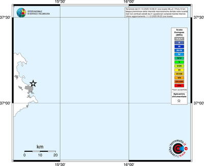 Mappa EMS - territori località