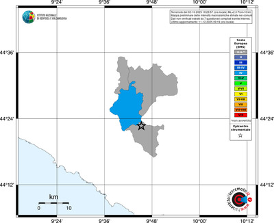 Mappa EMS - territori comuni