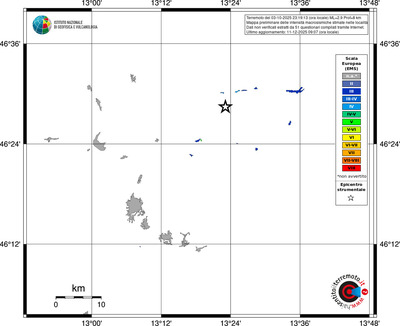 Mappa EMS - territori località
