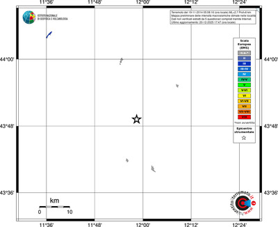Mappa EMS - territori località