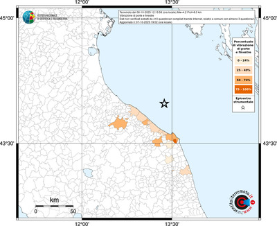 Mappa territorio comunale con almeno 3 questionari