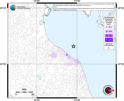 Mappa territorio comunale con almeno 3 questionari