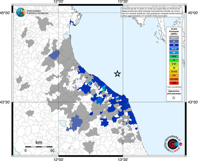 Mappa EMS - territori comunali