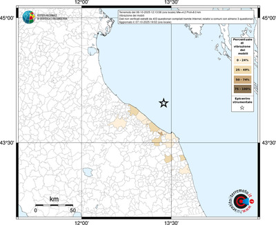 Mappa territorio comunale con almeno 3 questionari