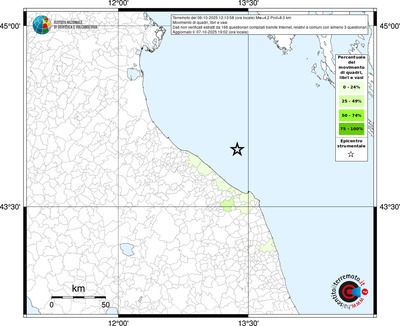 Mappa territorio comunale con almeno 3 questionari