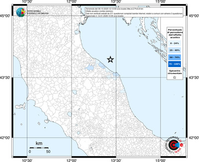 Mappa territorio comunale con almeno 3 questionari