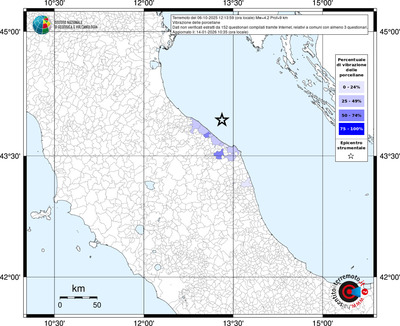 Mappa territorio comunale con almeno 3 questionari