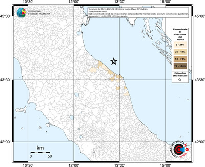 Mappa territorio comunale con almeno 3 questionari
