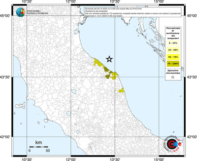Mappa territorio comunale con almeno 3 questionari