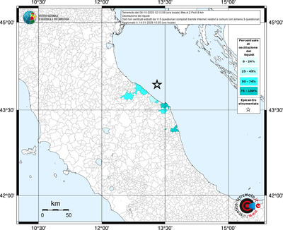 Mappa territorio comunale con almeno 3 questionari