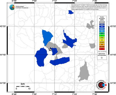 Mappa EMS - territori comunali
