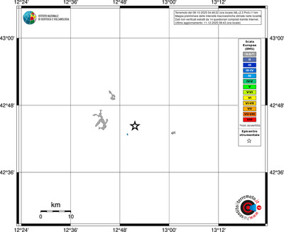 Mappa EMS - territori località