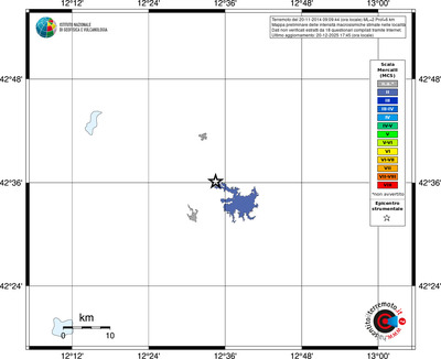 Mappa MCS - territori località