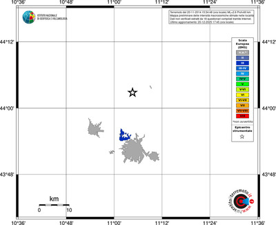 Mappa EMS - territori località