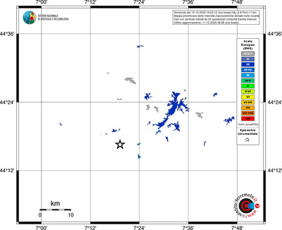 Mappa EMS - territori località
