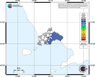 Mappa EMS - territori delle località