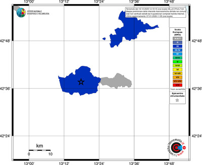 Mappa EMS - territori comuni
