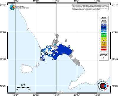 Mappa EMS - territori delle località