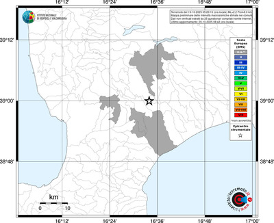 Mappa EMS - territori comunali