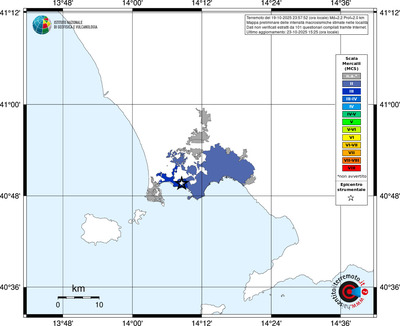 Mappa MCS - territori delle località