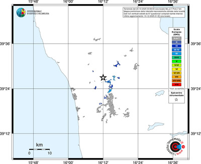 Mappa EMS - territori località