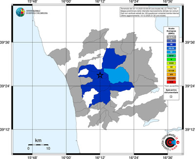 Mappa EMS - territori comuni
