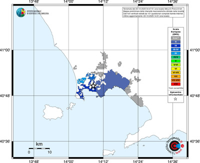 Mappa EMS - territori delle località