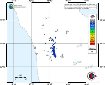 Mappa EMS - territori località