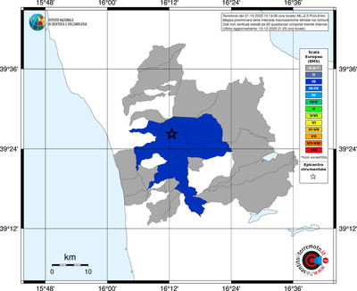 Mappa EMS - territori comuni