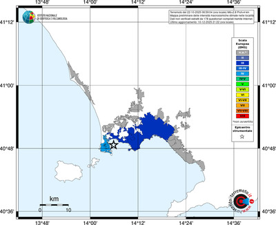 Mappa EMS - territori località