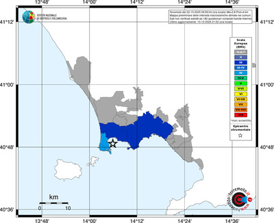 Mappa EMS - territori comuni