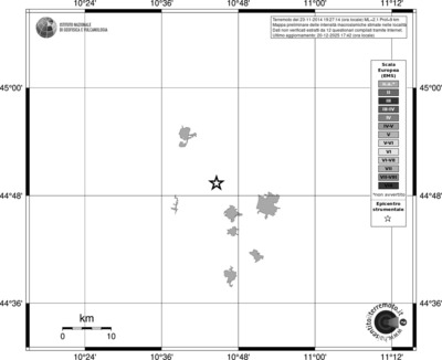 Mappa EMS - territori località
