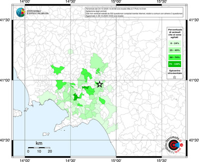 Mappa territorio comunale con almeno 3 questionari