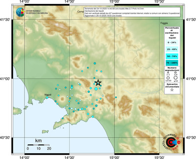 Mappa comuni con almeno 3 questionari