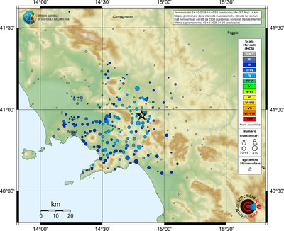 Risentimento macrosismico MCS