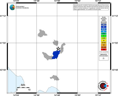 Mappa EMS - territori comuni
