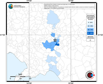 Mappa territorio comunale con almeno 3 questionari