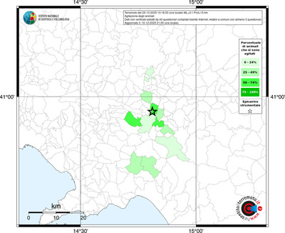 Mappa territorio comunale con almeno 3 questionari