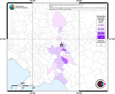 Mappa territorio comunale con almeno 3 questionari